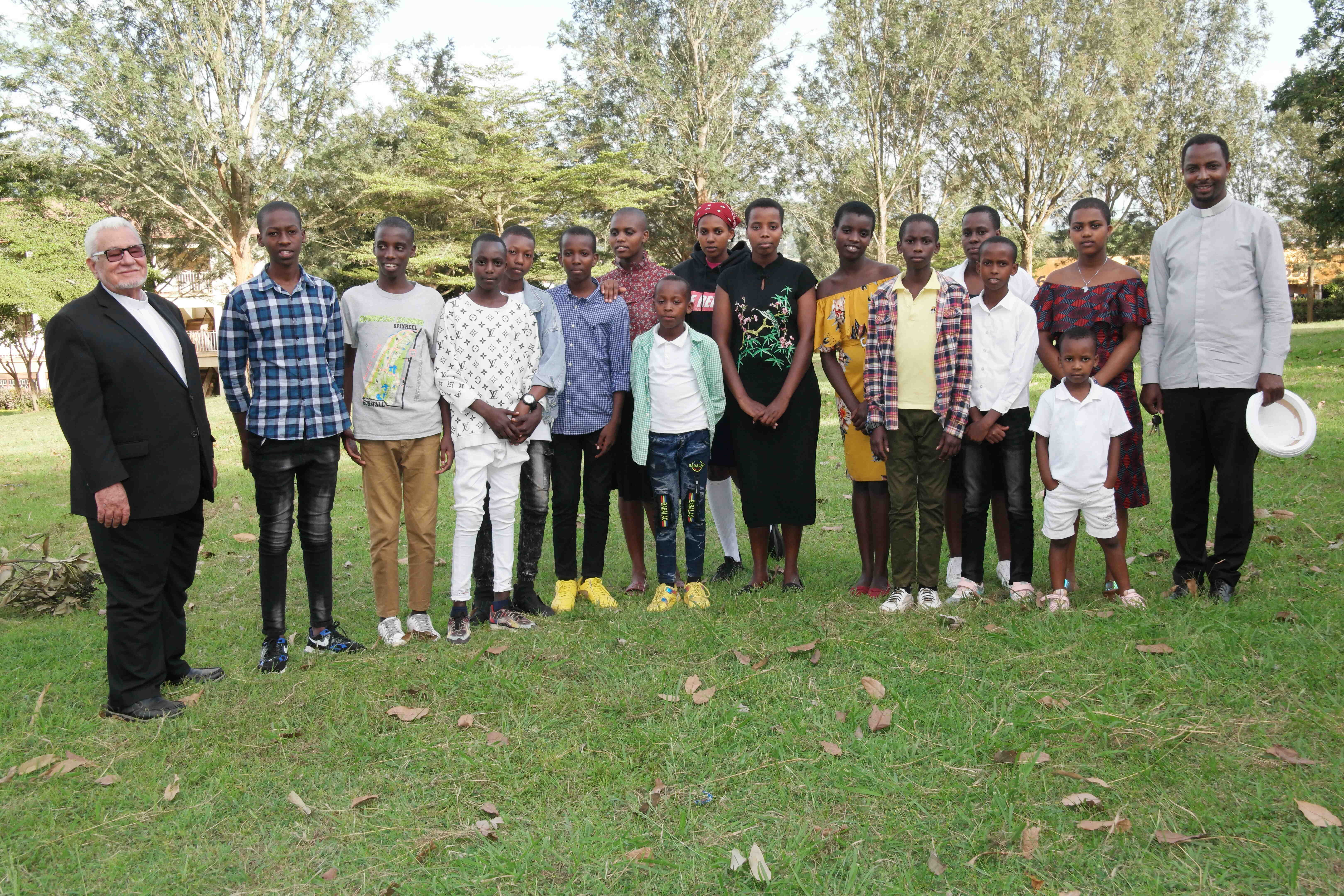 Good Samaritans children and leaders gathered outdoors